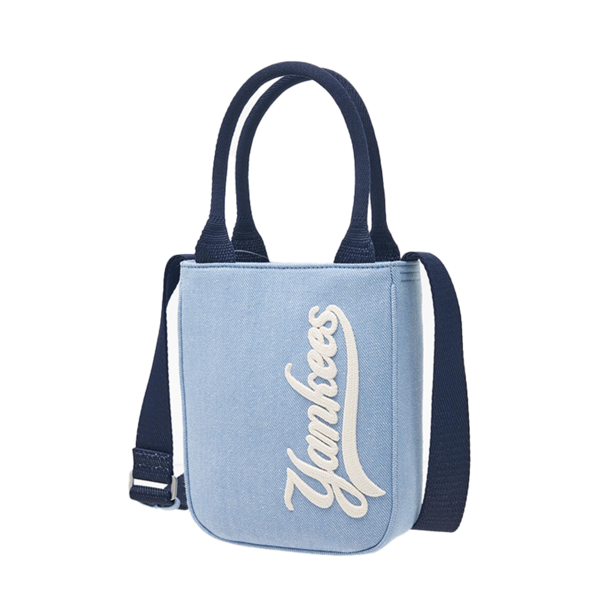 トートバッグ [ MLB ] LETTERING VINTAGE DENIM CROSS BAG BACK TO THE FIELD トートバッグ 「MLB」ANGELSバンダナスクエア