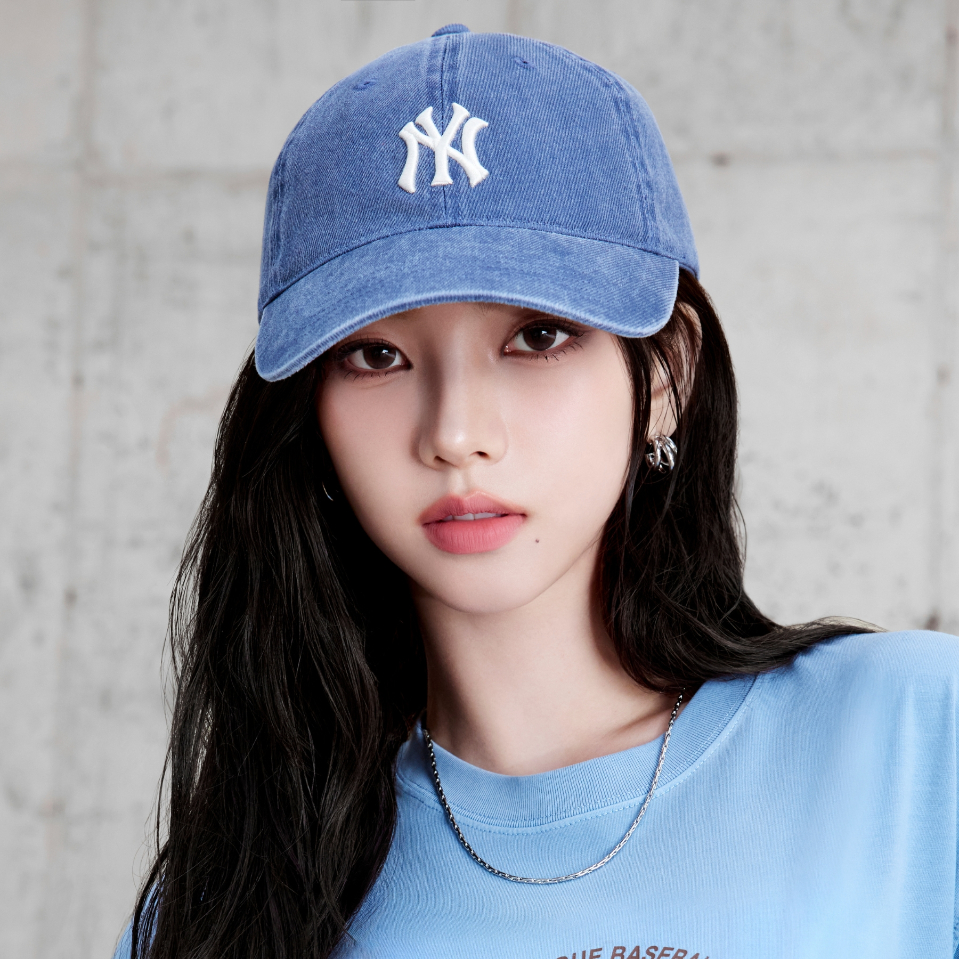 キャップ MLB Korea Basic Washed Unstructured Ball Cap NY Navy 3ACPVV1 BASIC WASHING UNSTRUCTURED BALL CAP NEW YORK YANKEES