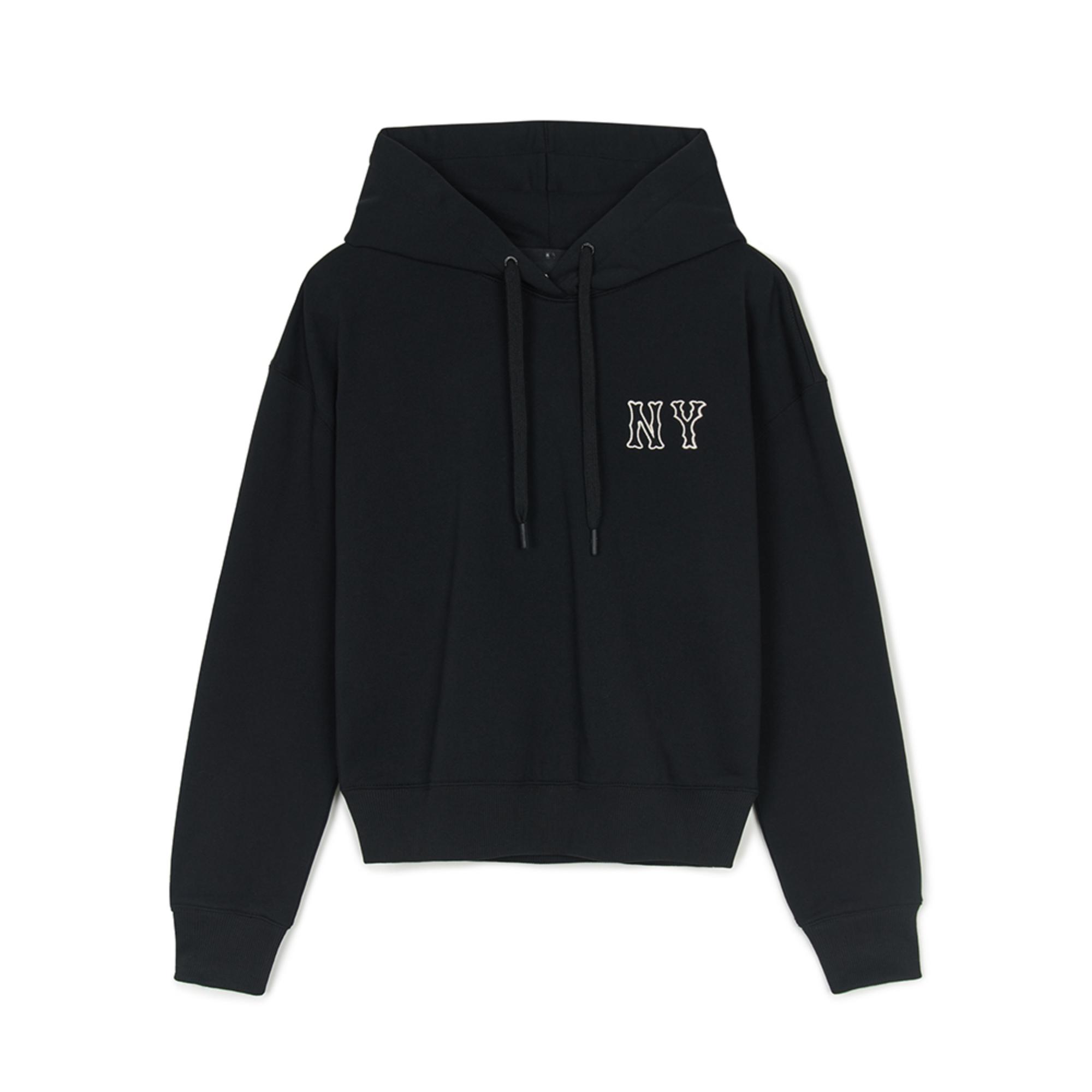 WOMEN'S COOPERS SMALL LOGO CROP HOODIE NEW YORK YANKEES