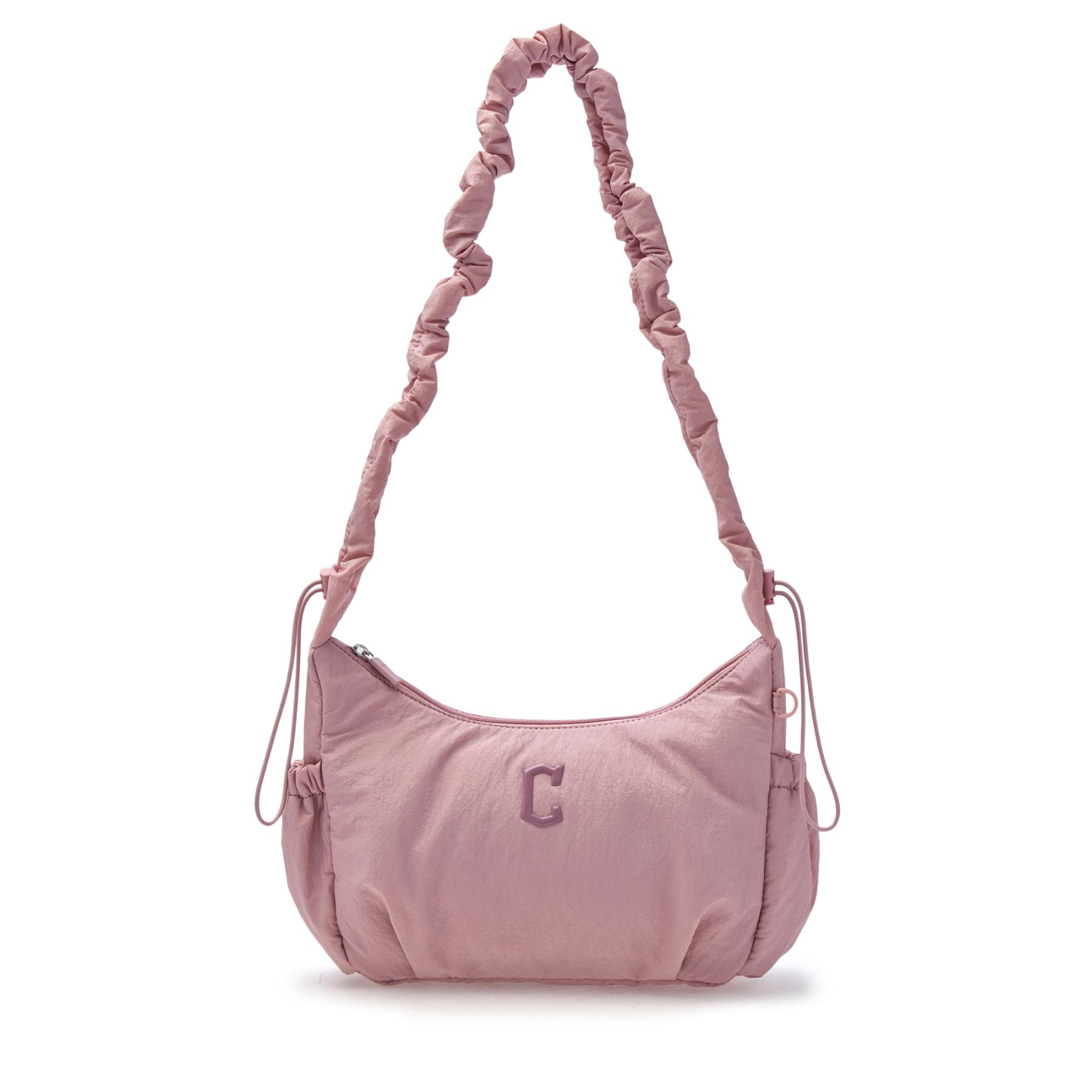 ★MLB Korea★ Basic athleisure hobo bag CLE MgPink 3ABQA015N BASIC ATHLEISURE HOBO BAG New York Yankees (3ABQA015N-45PKM
