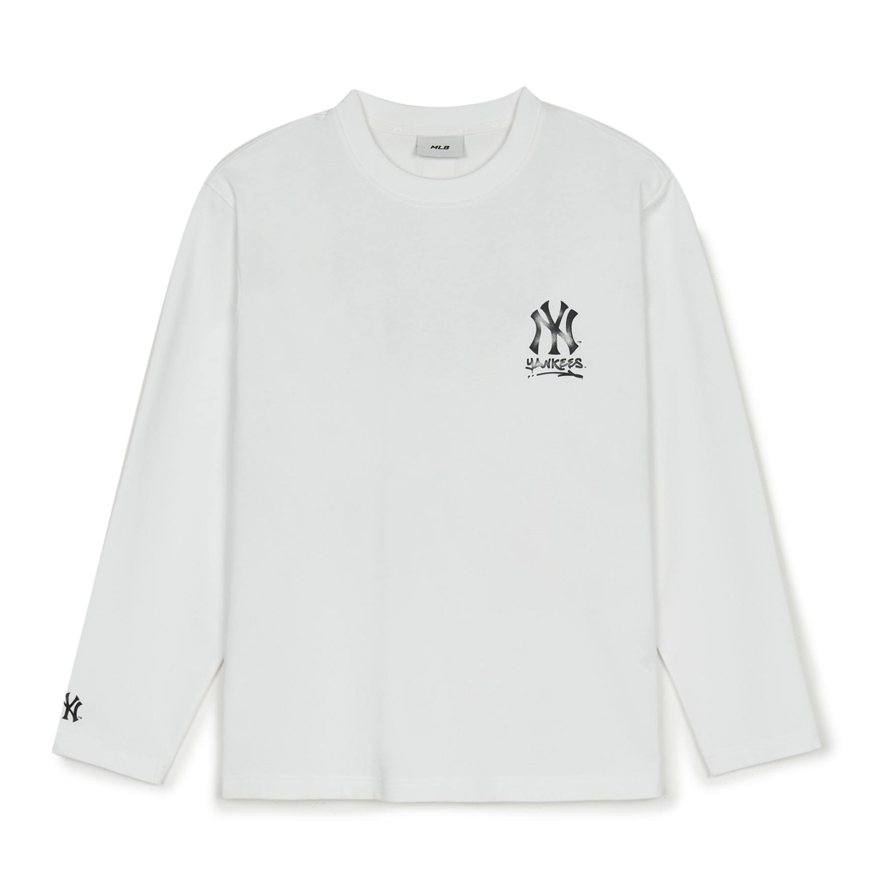 MLB korea■新作*ユニセックス*Loose Fit Long-Sleeved T-Shirt BASIC MEGA LOGO LOOSE FIT LONG SLEEVE T-SHIRTS NEW YORK