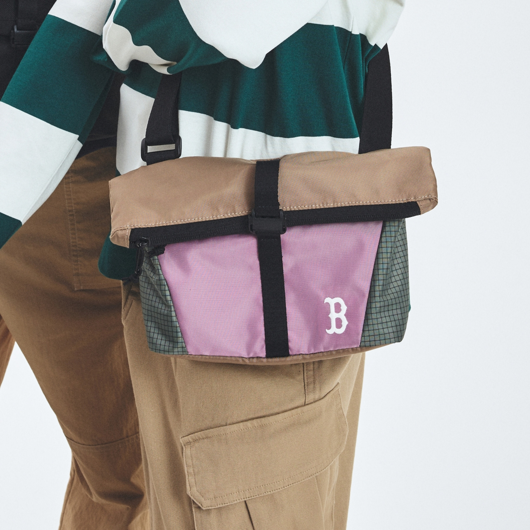 ★MLB Korea★ Basic Gopcore Cross Bag NY Black 3ACRB025N-50B BASIC GORPCORE CROSS BAG BOSTON RED SOX (3ACRB025N-43PKP