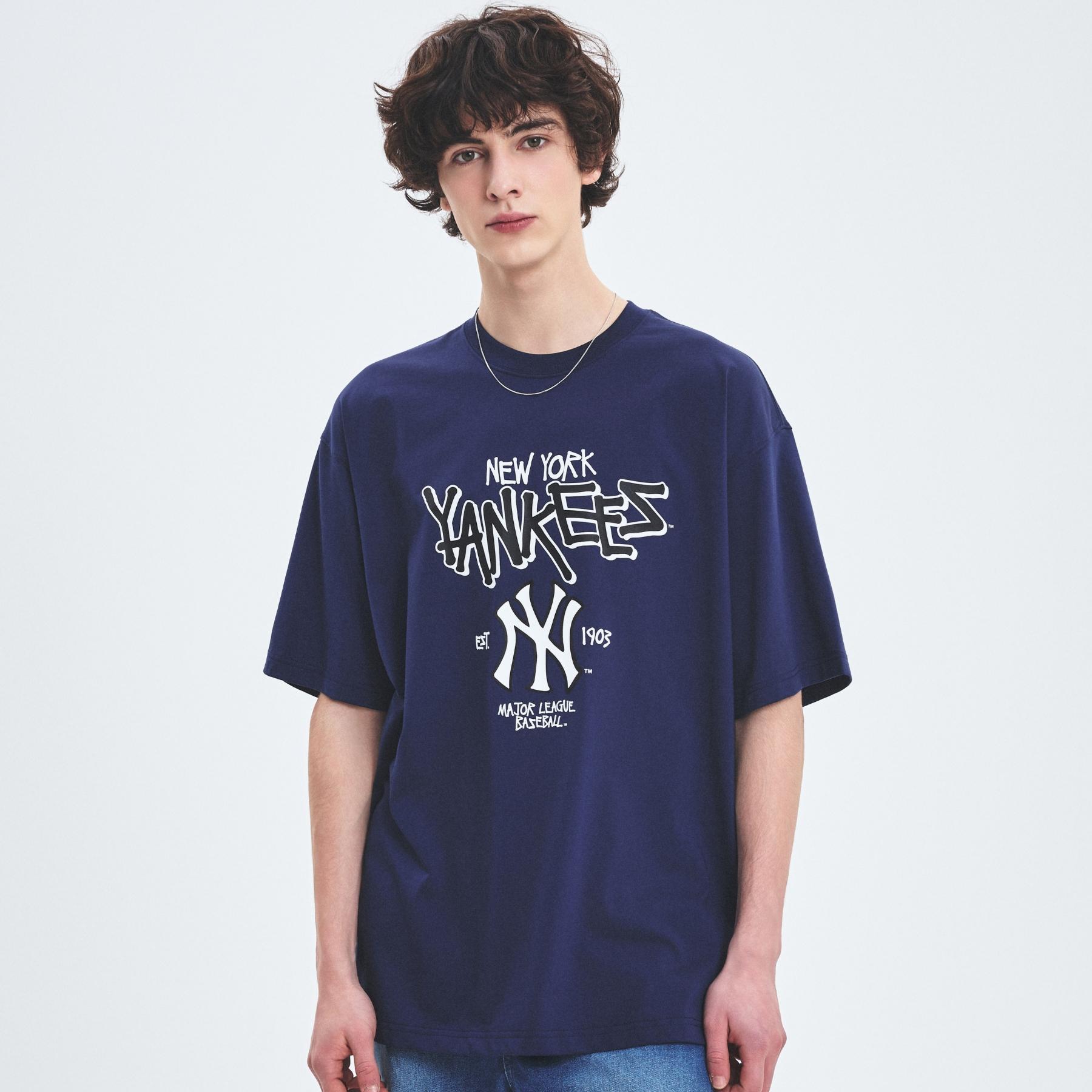 BASIC BIG LOGO MEGA OVER FIT T-SHIRTS NEW YORK YANKEES