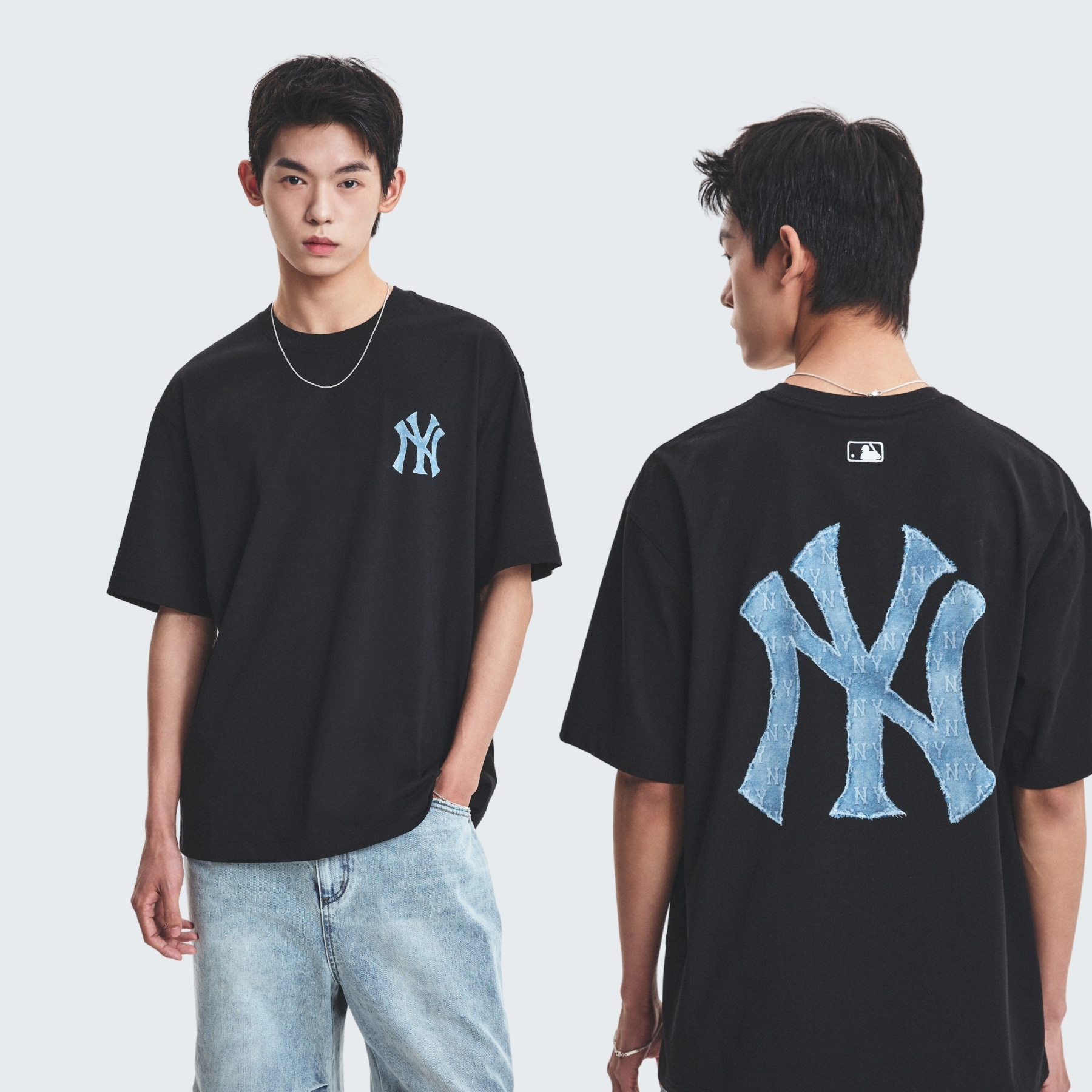 MLB■Denim Like Over T-shirt★送料込 MLB□Denim Like Over T-shirt☆送料込