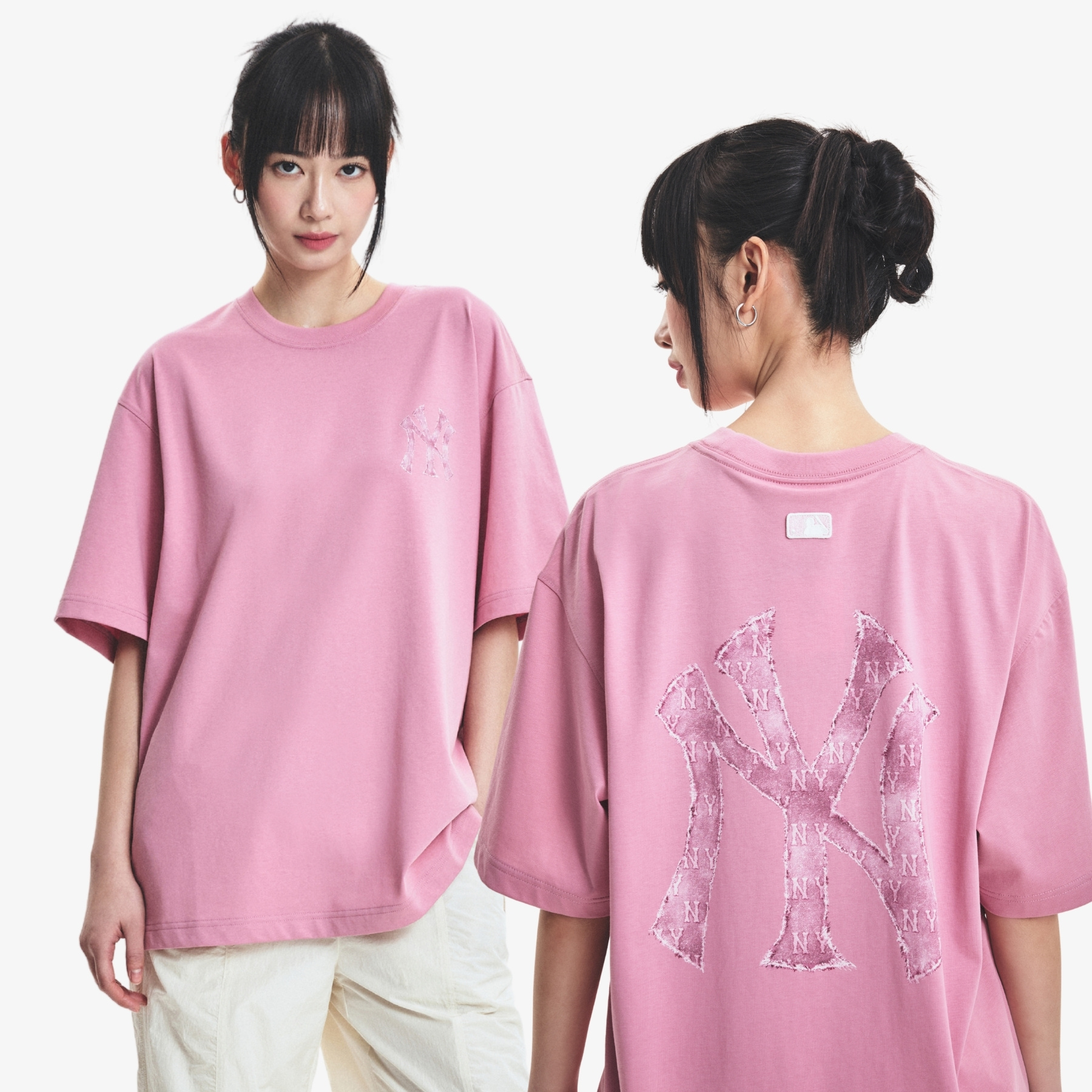 DENIMLIKE MONOGRAM BIG LUX OVER FIT T-SHIRTS NEW YORK