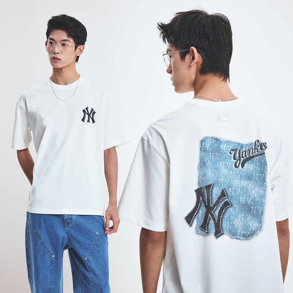DENIMLIKE MONOTIVE OVER FIT T-SHIRTS NEW YORK YANKEES