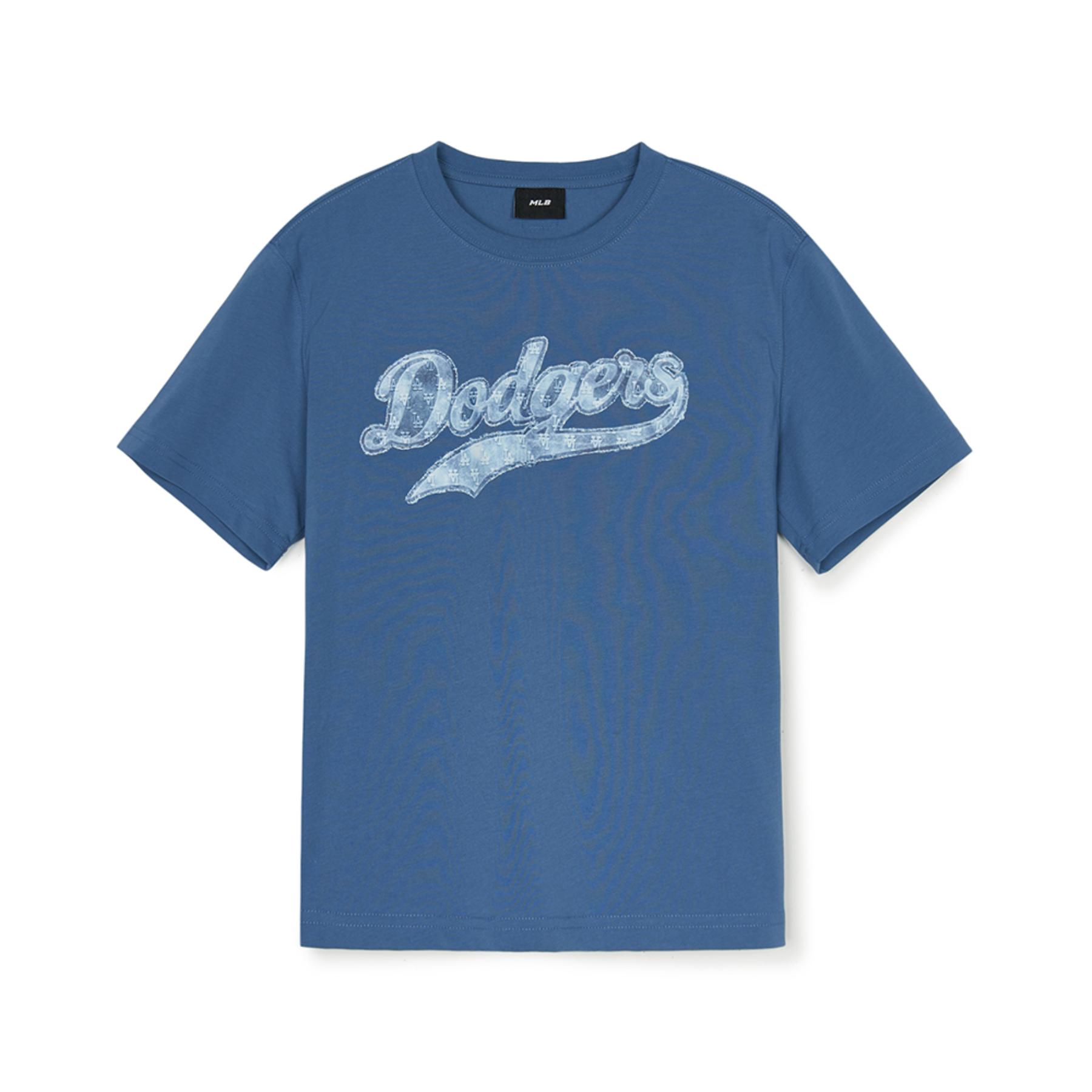 MLB KIDS | MONOGRAM DENIM CURSIVE ARTWORK T-SHIRT LOS ANGELES