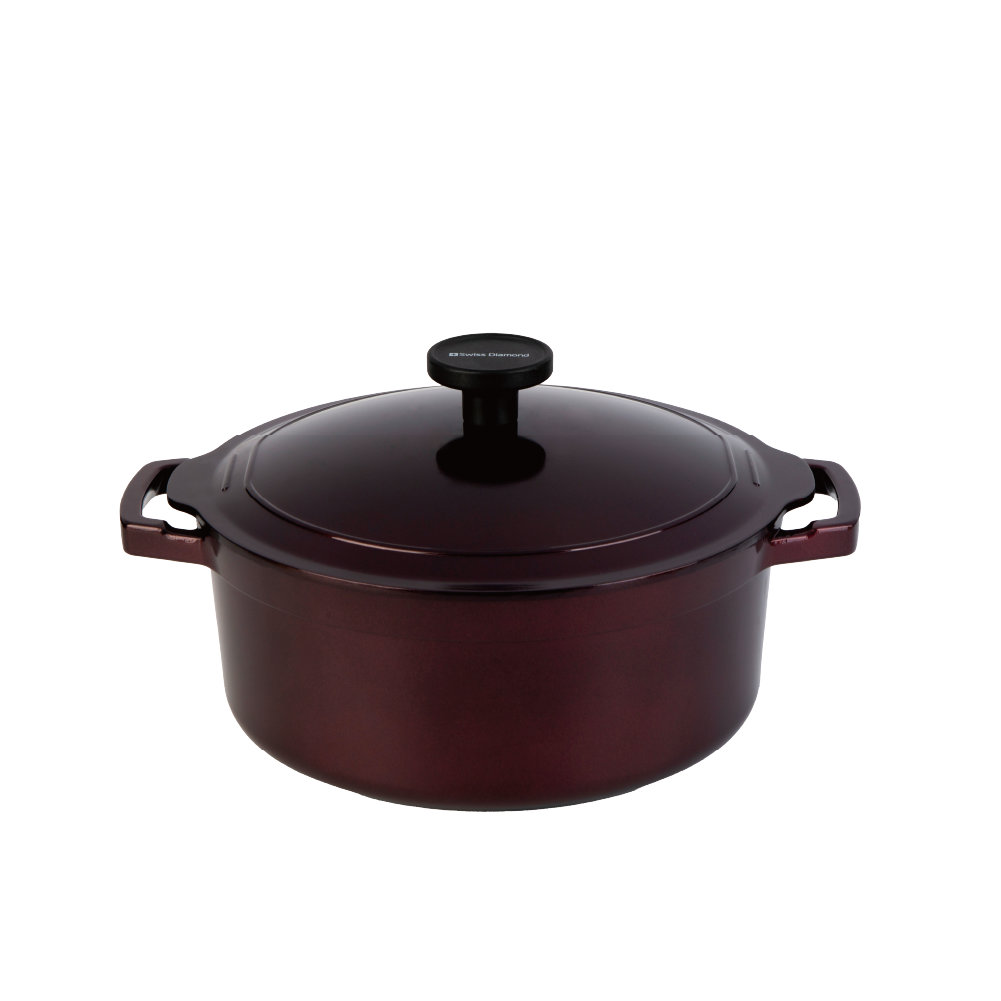 換購商品] Swiss Diamond 湯鍋24cm (連蓋及一對矽膠手柄) | Citistore
