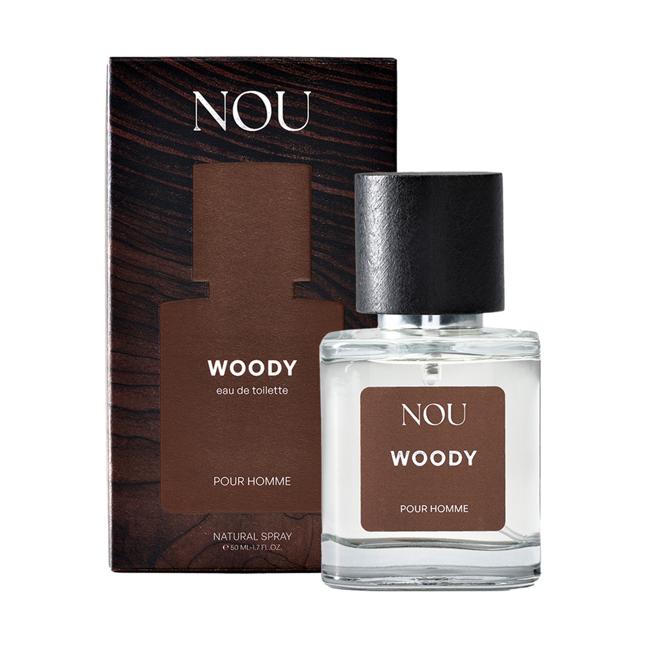 NOU Nature Woody Pour Homme 男士淡香水50毫升-香港莎莎網店