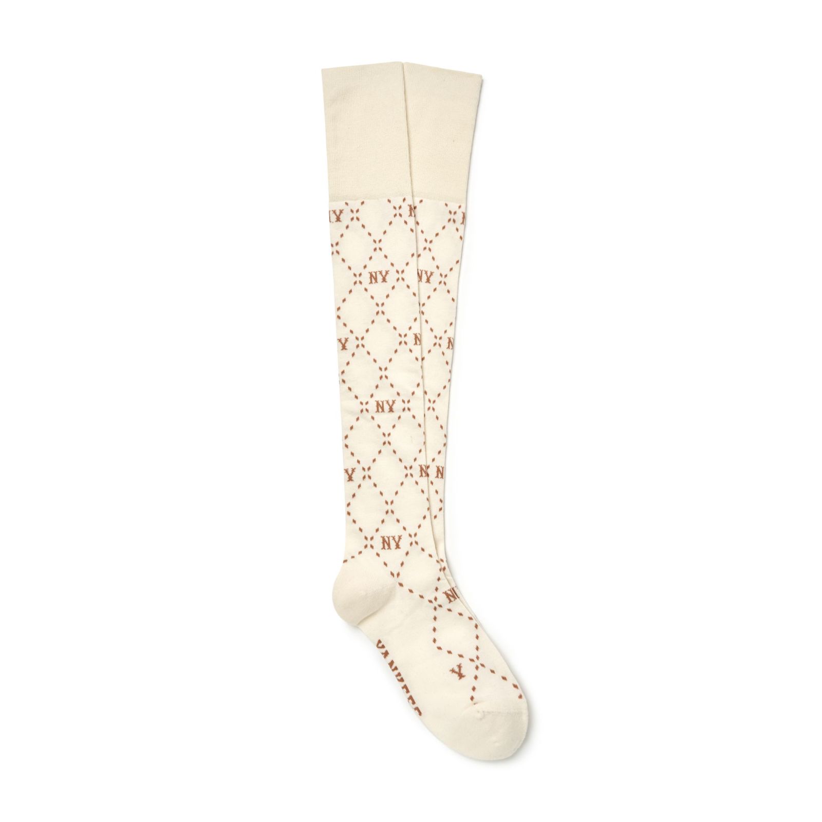 ☆人気☆【MLB】☆Premium Diamond Monogram Overknee Sock.s☆ PREMIUM DIA MONOGRAM OVER KNEE SOCKS NEW YORK YANKEES