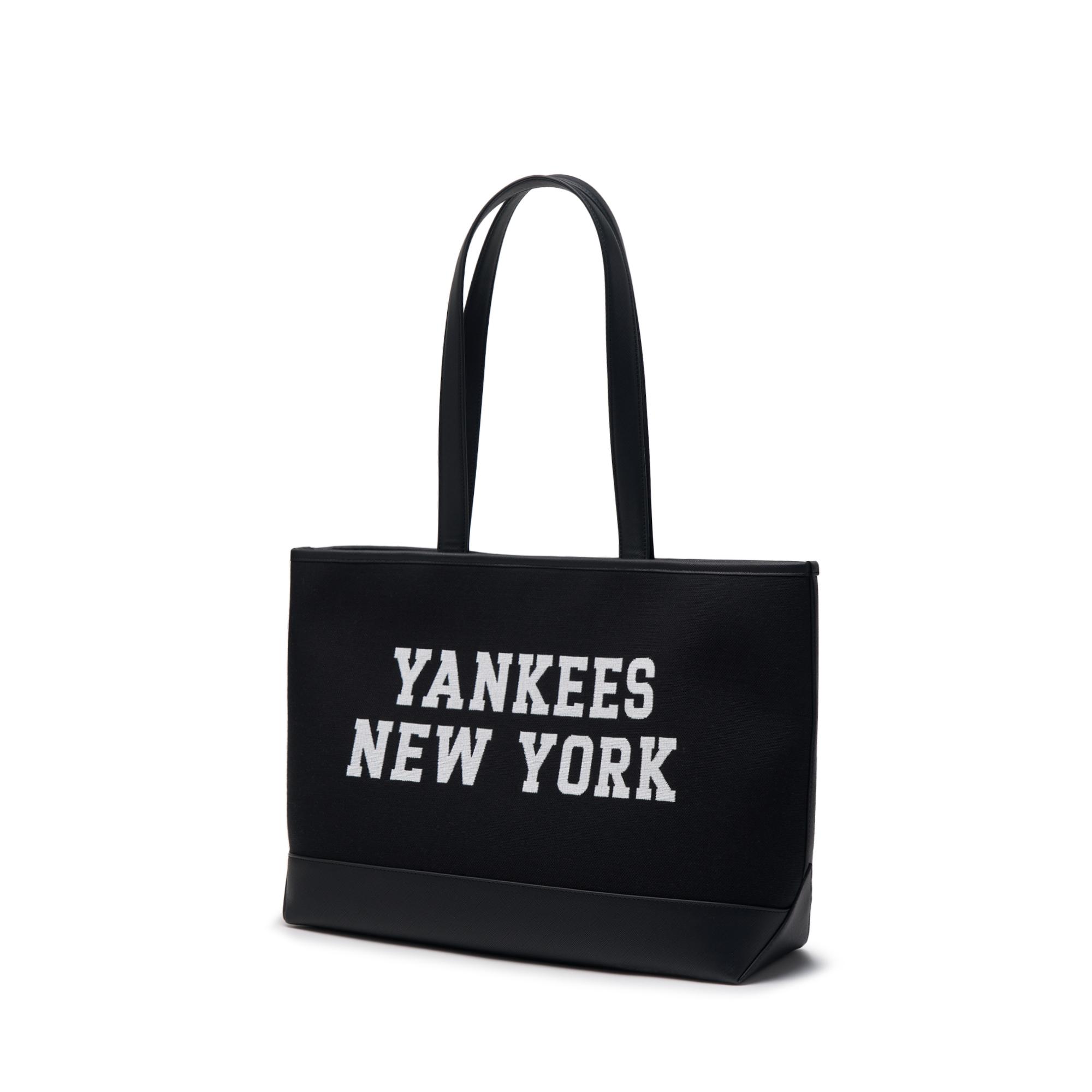 VARSITY JACQUARD CANVAS LARGE SHOPPER BAG NEW YORK YANKEES
