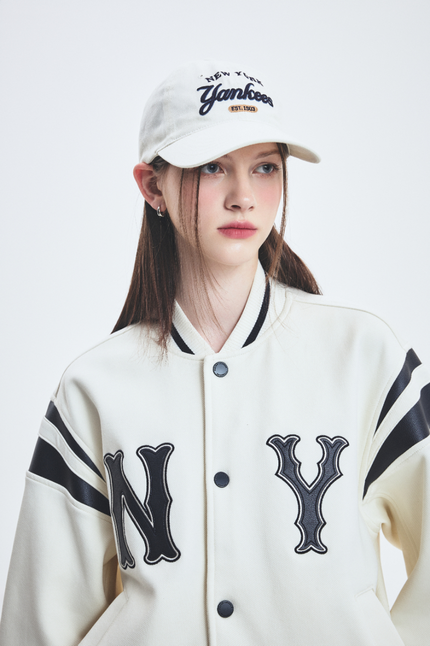 キャップ MLB Korea Color Denim Unstructured Ball Cap NY Cream 3ACPD03 Color Denim Unstructured Ball Cap NEW YORK YANKEES - MLB KOREA