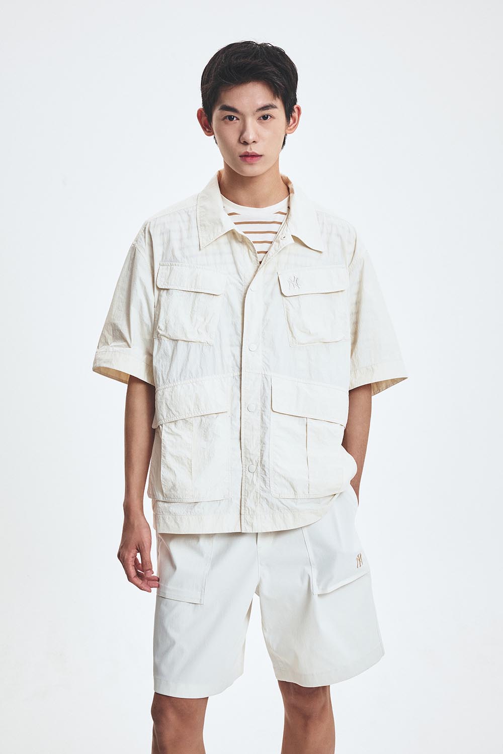 GORPCORE RIPSTOP MULTI POCKET SHORT SLEEVE SHIRT NEW YORK