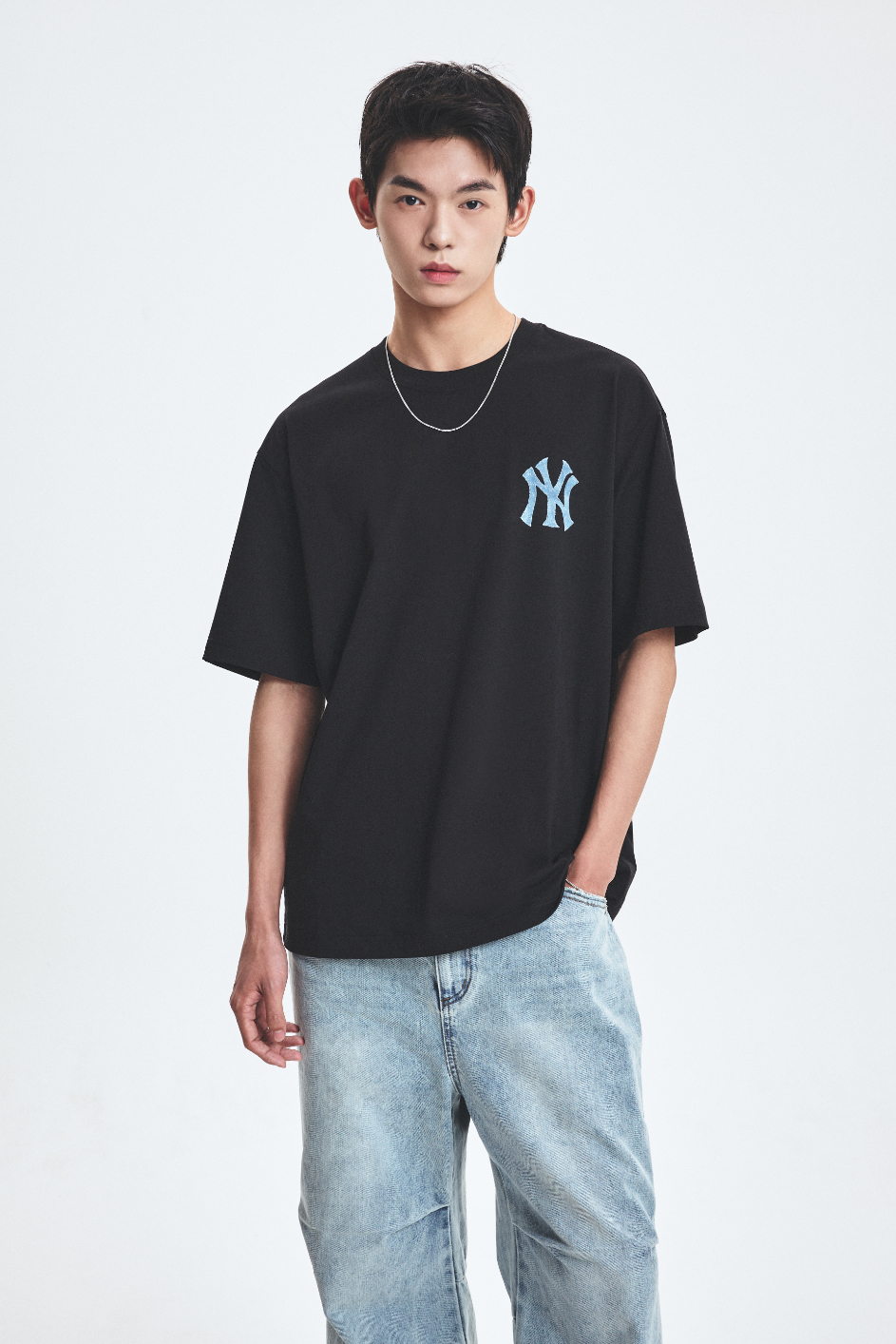 [MLB] Denim Like Big Lux Overfit T-Shirt ★すぐ品切れ★ 8800276187199_01_JPG_aab375b7-