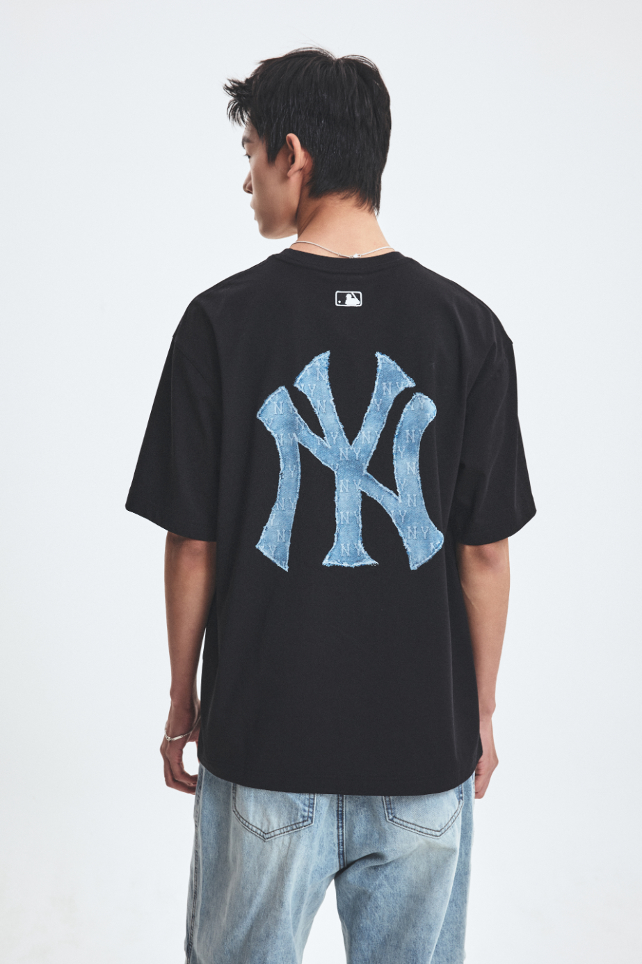 [MLB] Denim Like Monogram Overfit T-Shirt ★大人気★ T-Shirts