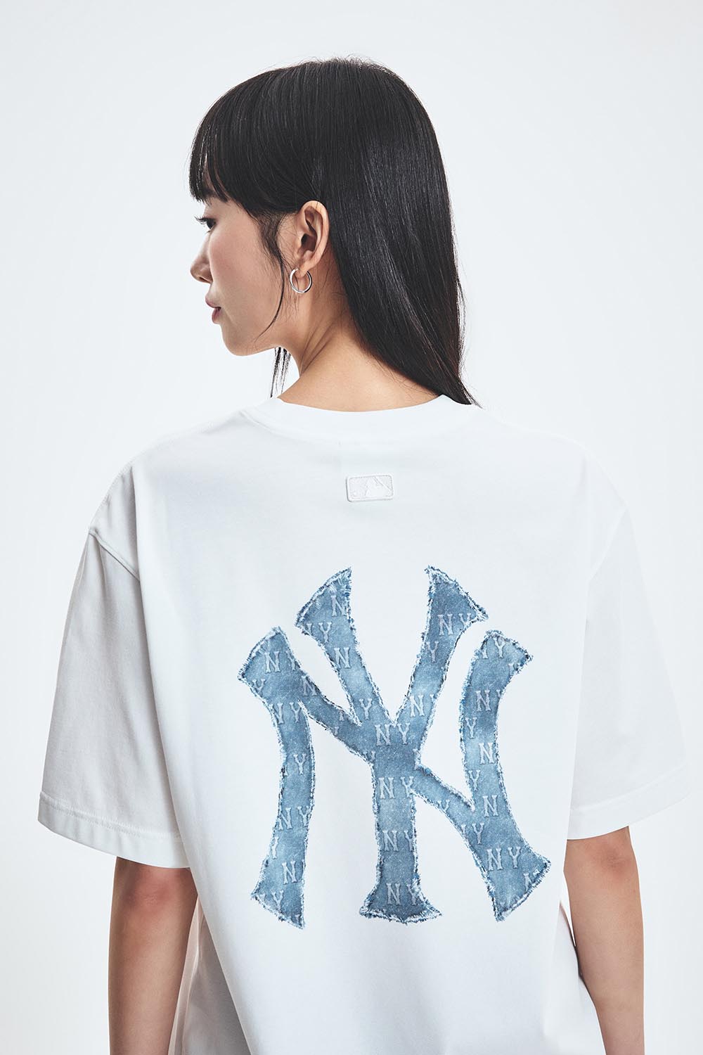 MLB■Denim Like Over T-shirt★送料込 attern_overfit_short-sleeve_t-