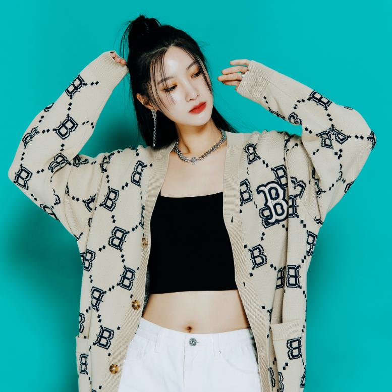 MLB KOREA Dia Monogram Cardigan 韓国アイドル着用 - ausumnpuja.in