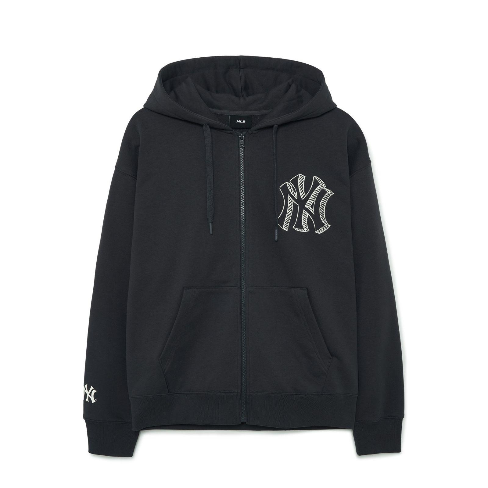 BASIC MEGA LOGO HOOD ZIP-UP NEW YORK YANKEES (3ATRB0334-50CGS