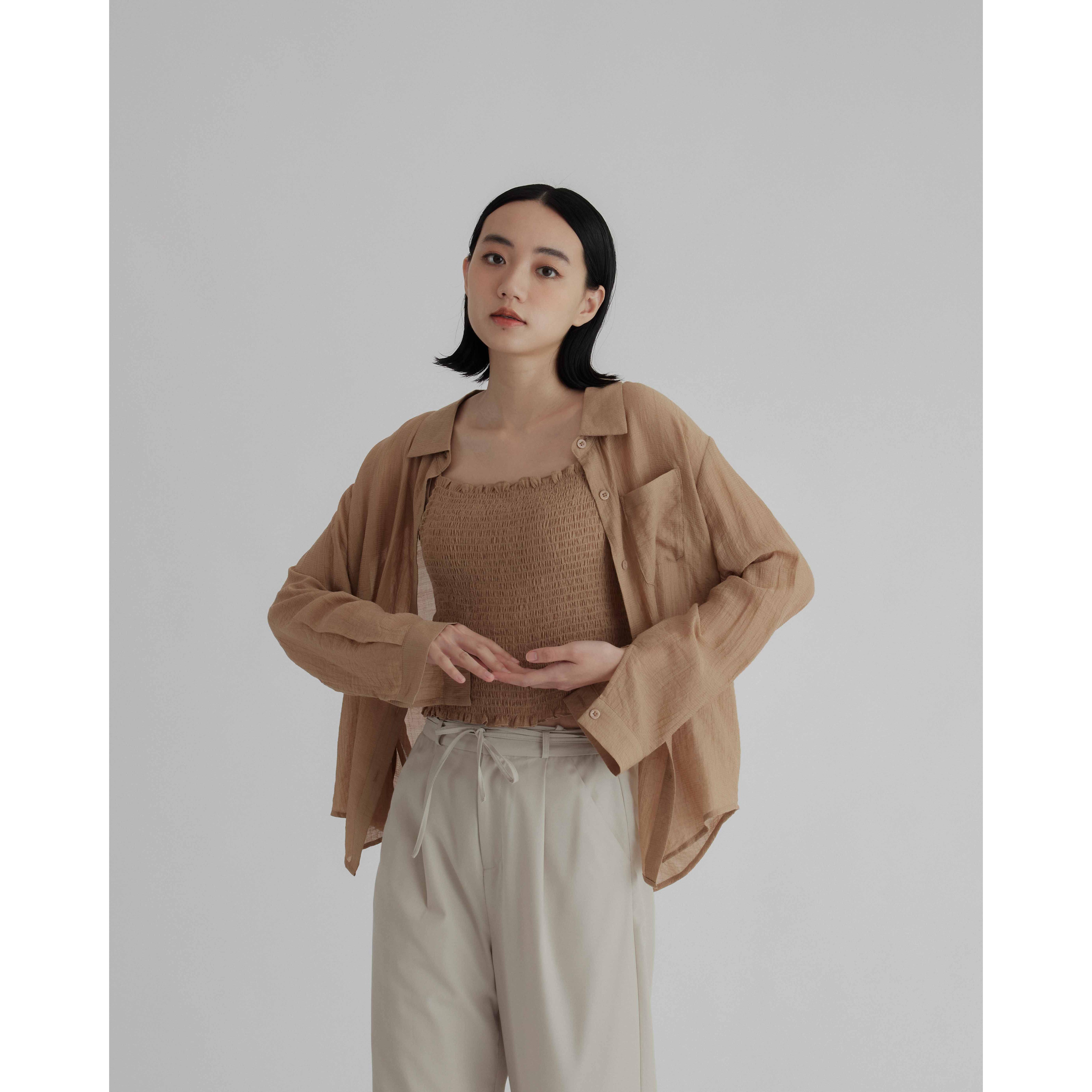 ASYMMETRICAL SHEER TWIN SET main image 0