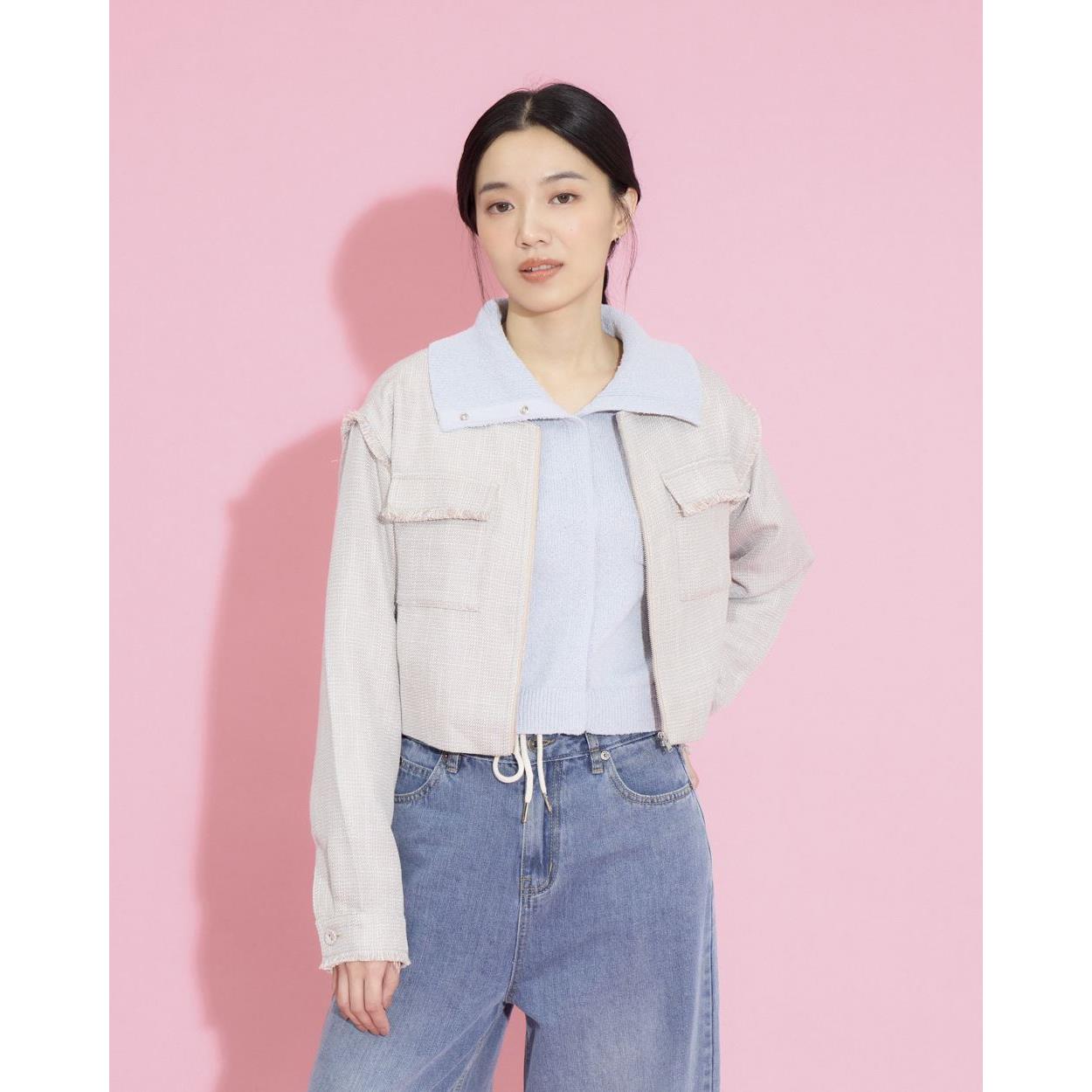 【タグ付新品】ゆづき　ラメボアスタンドジャケット INTER FACTORY INTER FACTORY（インターファクトリー）の「ゆづき/ラメボア