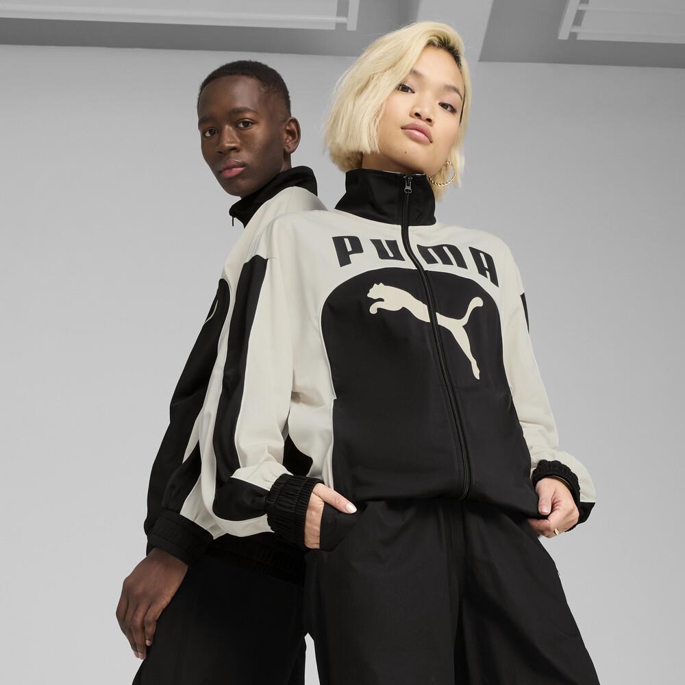 Puma Men's Archive T7 Track Jacket, White/Purple Rose, S at