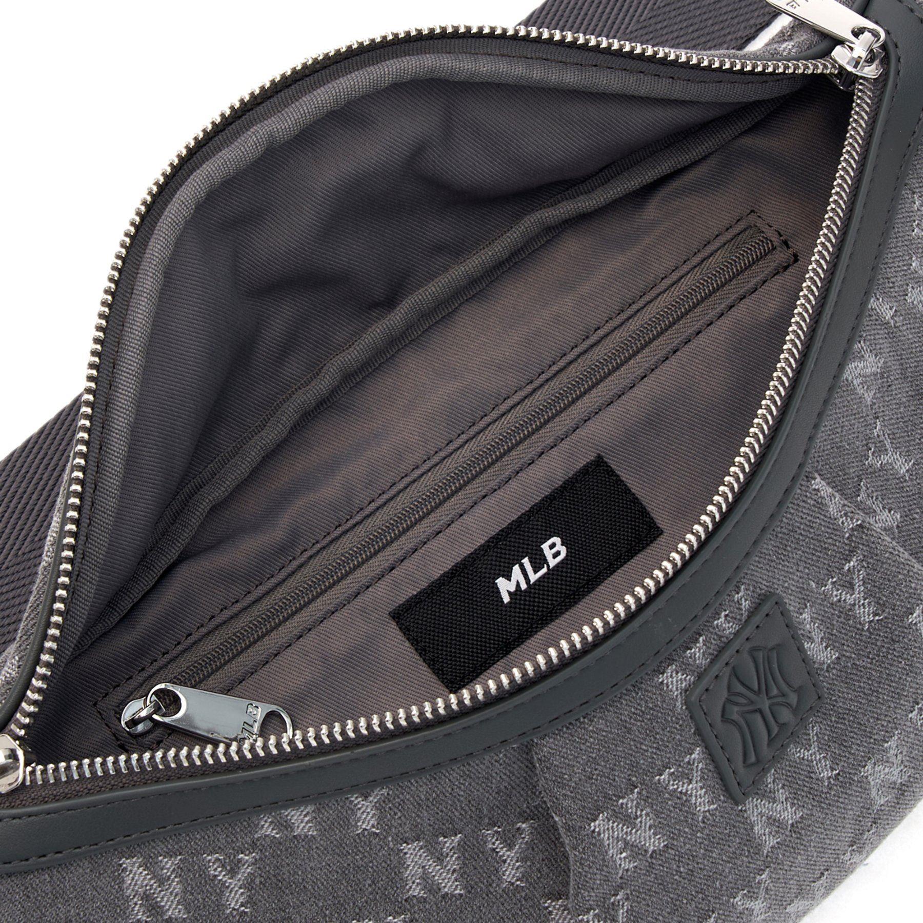 MLB モノグラム ヒップサック NY (Black) MLB