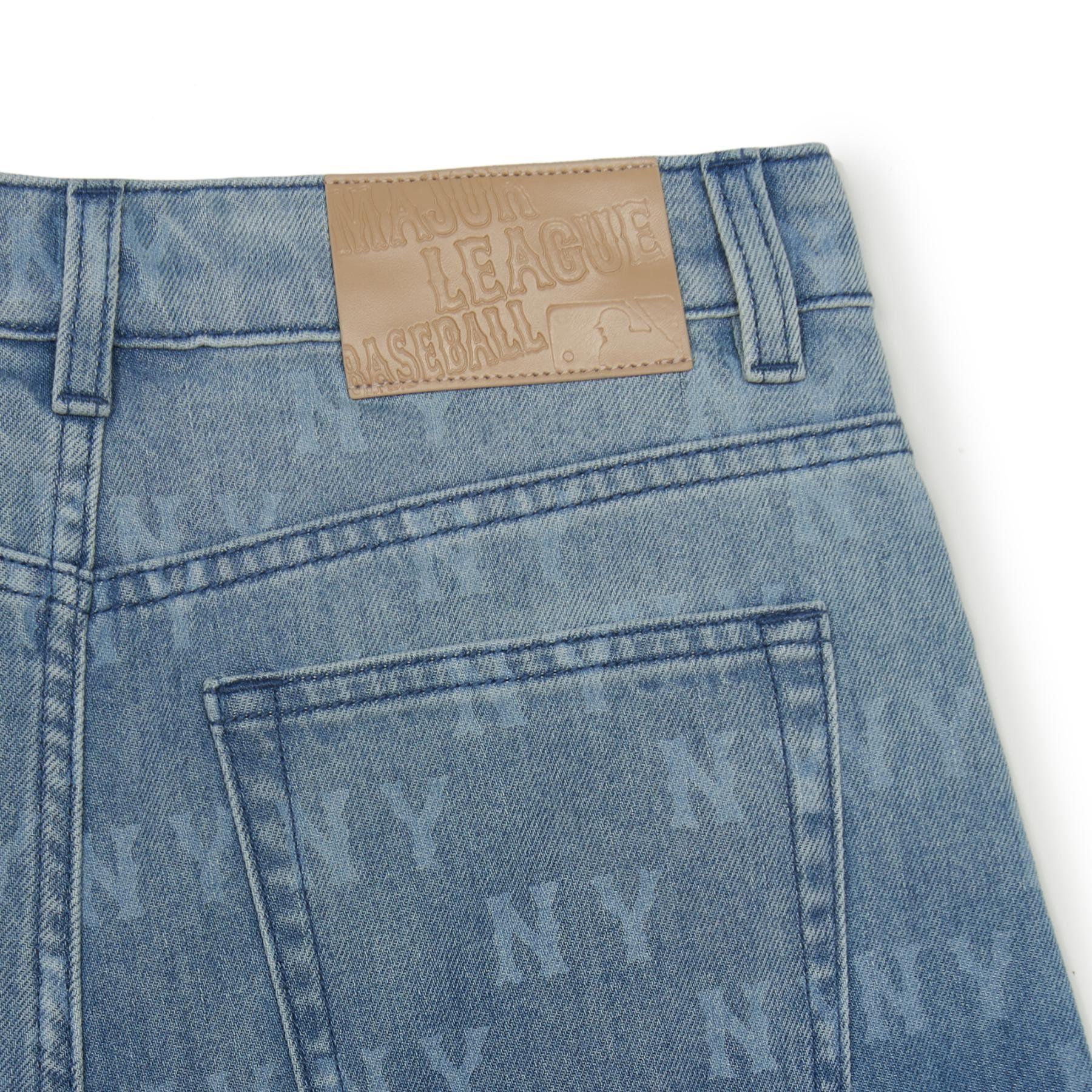 [MLB] Classic Monogram JQD Denim Dress ★すぐ品切れ★ MLB] Classic Monogram JQD Denim Dress ☆大人気☆ (MLB Korea