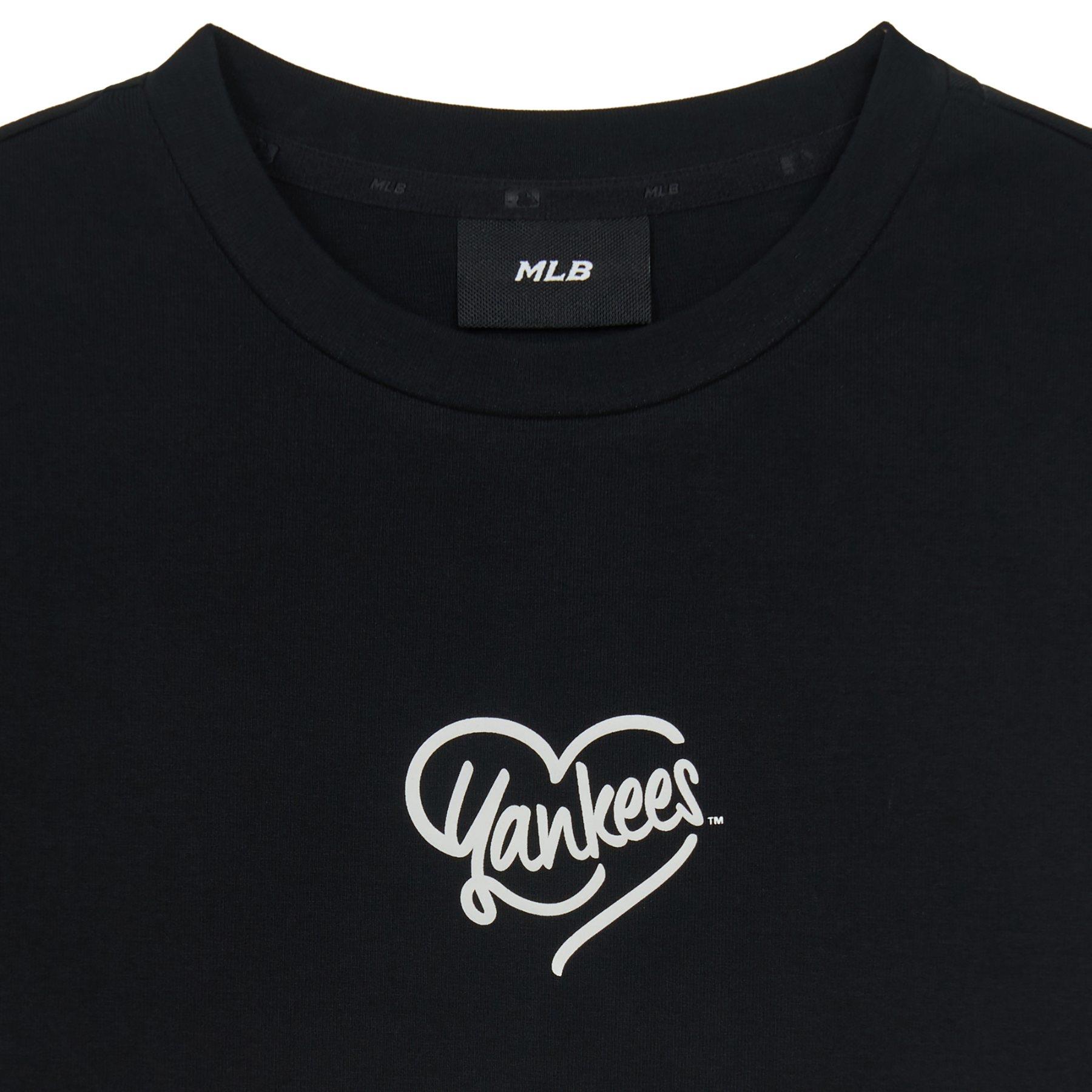 ☆MLB☆HEART SMALL LOGO OVER FIT T-SHIRT 男女兼用 韓国 半袖 BASIC COLORFUL MEGA LOGO OVER FIT T-SHIRTS 紐約洋基隊