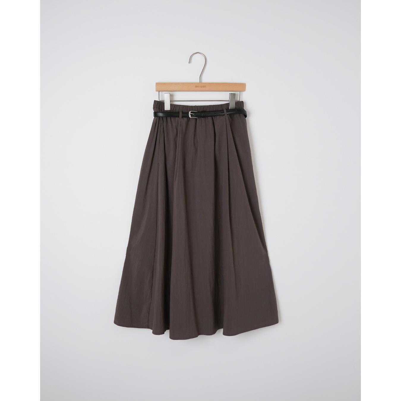 eaphi♡︎ high-waist belt jumper skirt