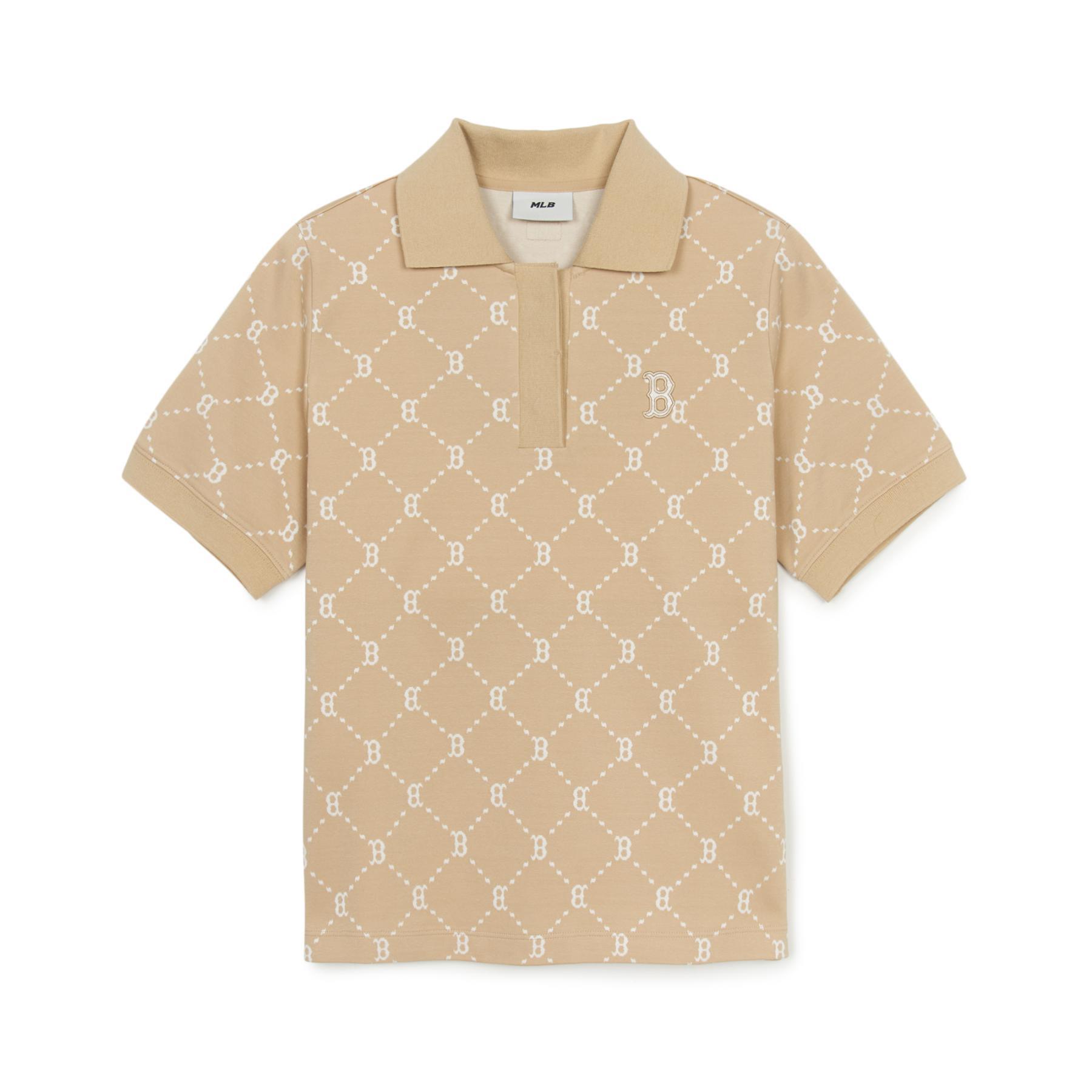 ☆MLB Korea☆ Vintage Monogram Full-Panel Pattern Overfit Sh Áo thun MLB Vintage Monogram Panel Pattern NY Yankees