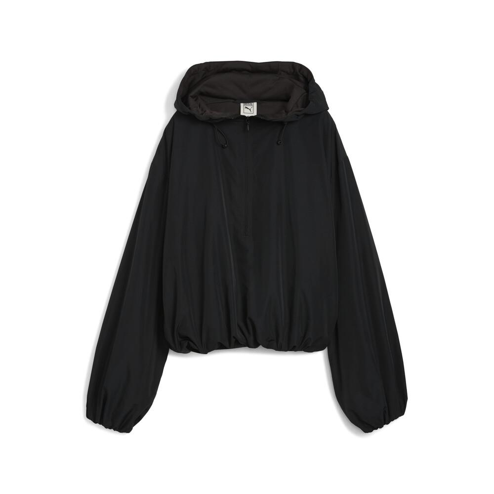 BWGH PUMA sweat jacket プーマ PUMA PUMA x ROSE OVERSIZED HALF-ZIP PADDED JACKET PUMA BLACK