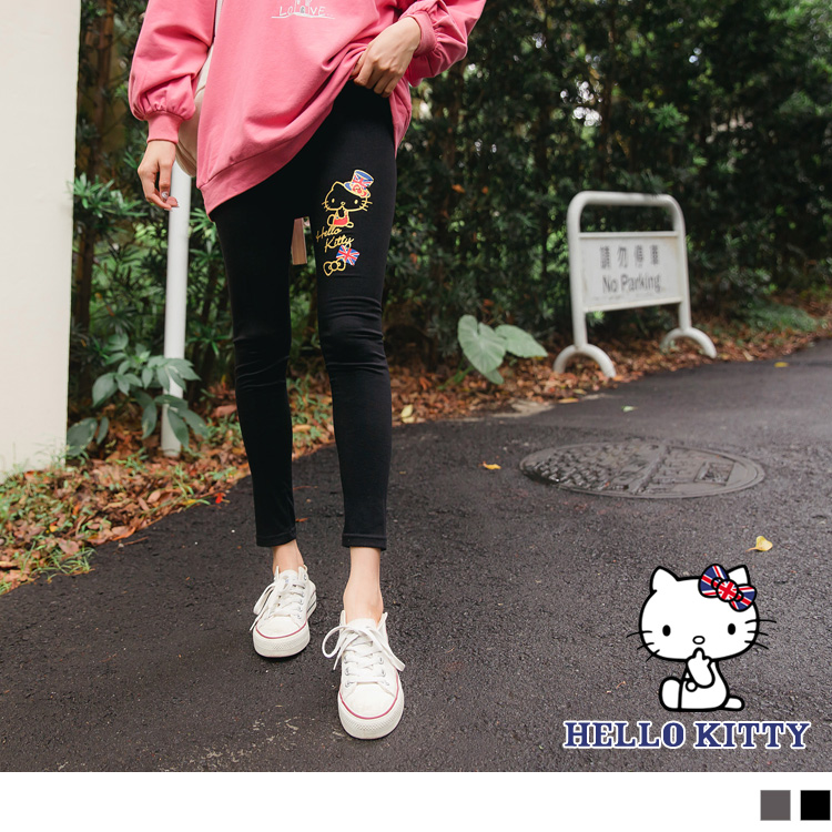 OB KITTY印花全鬆緊腰頭彈力Leggings(代購) OBKB1001