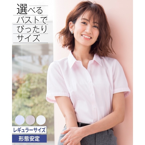 nissen 防變形多臂織一般領短蓬蓬袖襯衫(一般胸圍) (日本女裝) NSBNO0520A0023