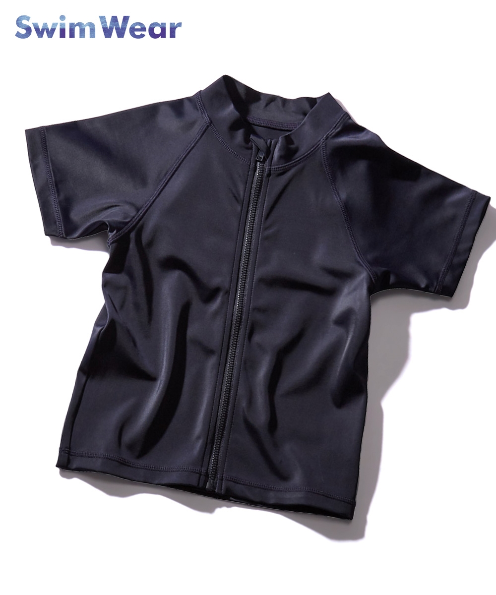 Nissen (制服泳裝)半袖遮陽外套(全拉鏈)(男孩，女孩) (日本童裝) NSVUP0120B0001