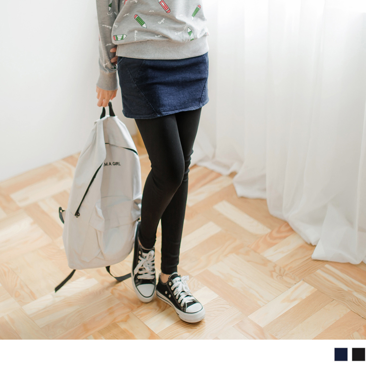 OB 仿牛仔裙假兩件式Leggings OBBA3427