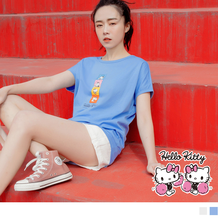OB 運動KITTY純棉蝙蝠袖上衣(代購) OBKB1181