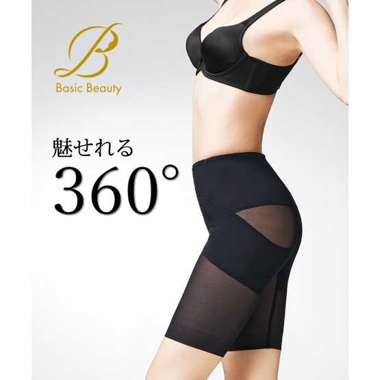 nissen Basic Beauty彈力網束褲 (日本女裝大尺碼內衣) NSCFC0320A0008