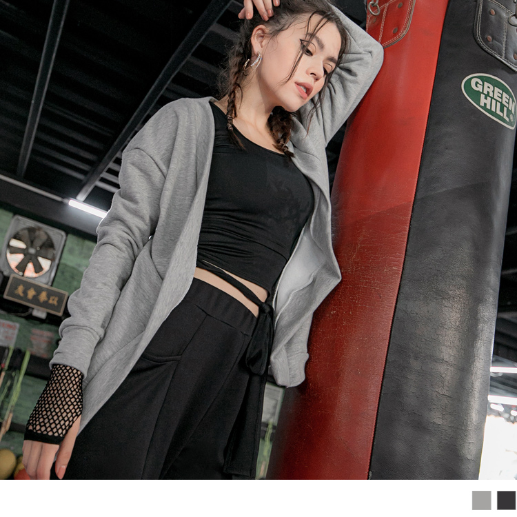 OB 素色簡約無釦外套 OBKS0936
