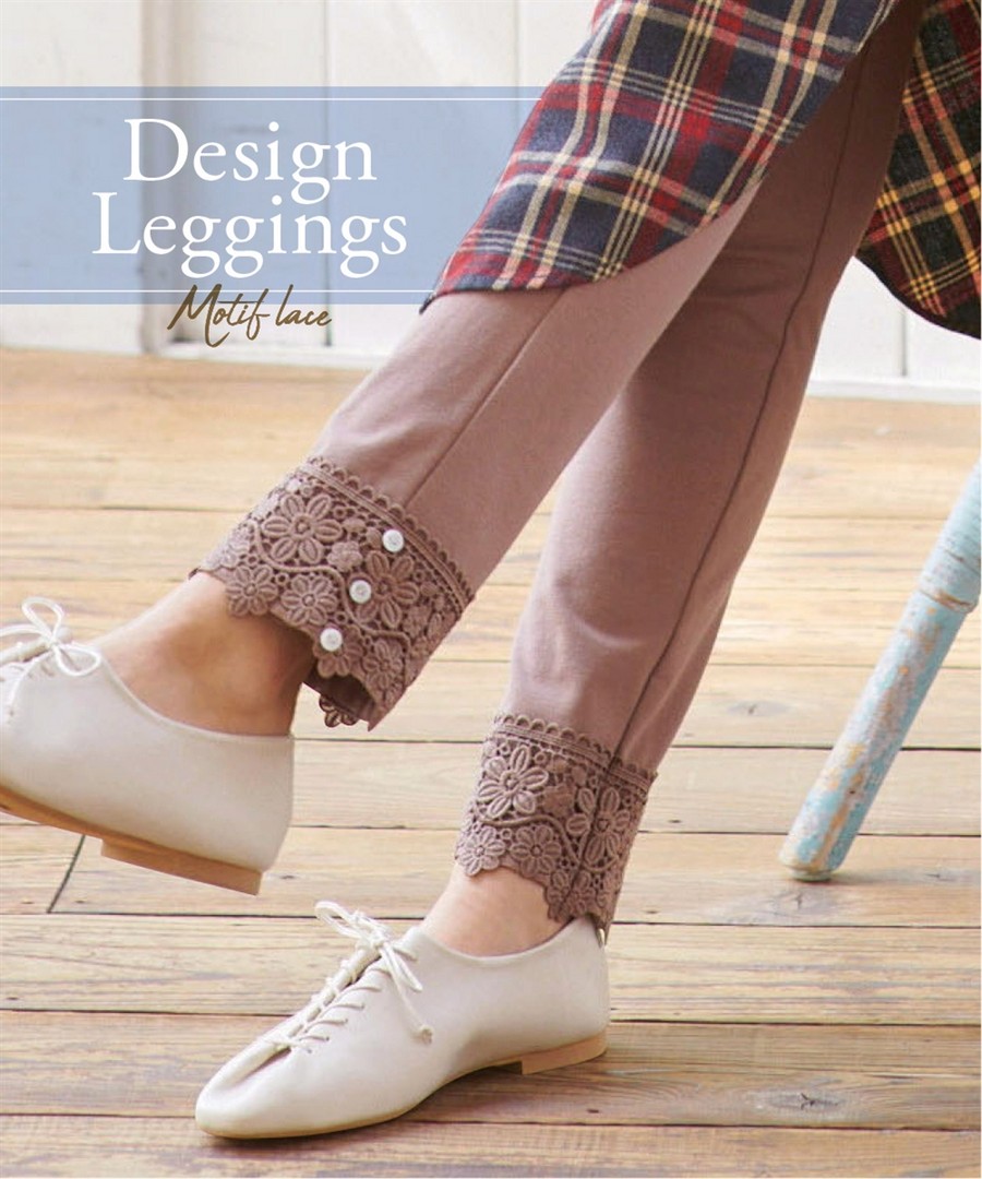 nissen 混棉蕾絲拼接Leggings (日本女裝大尺碼) NSVSC0121C0005