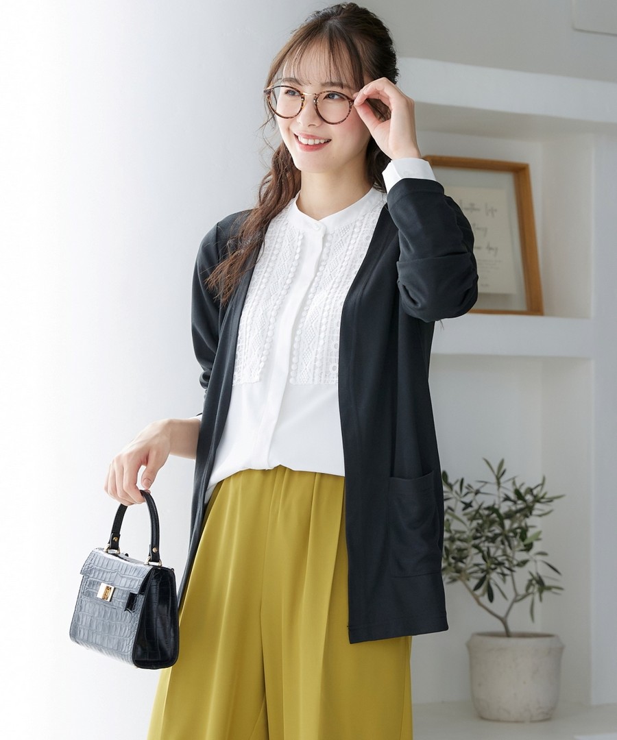 nissen 簡約百搭淨色外套 (日本女裝大尺碼) NSVCZ0122D0024