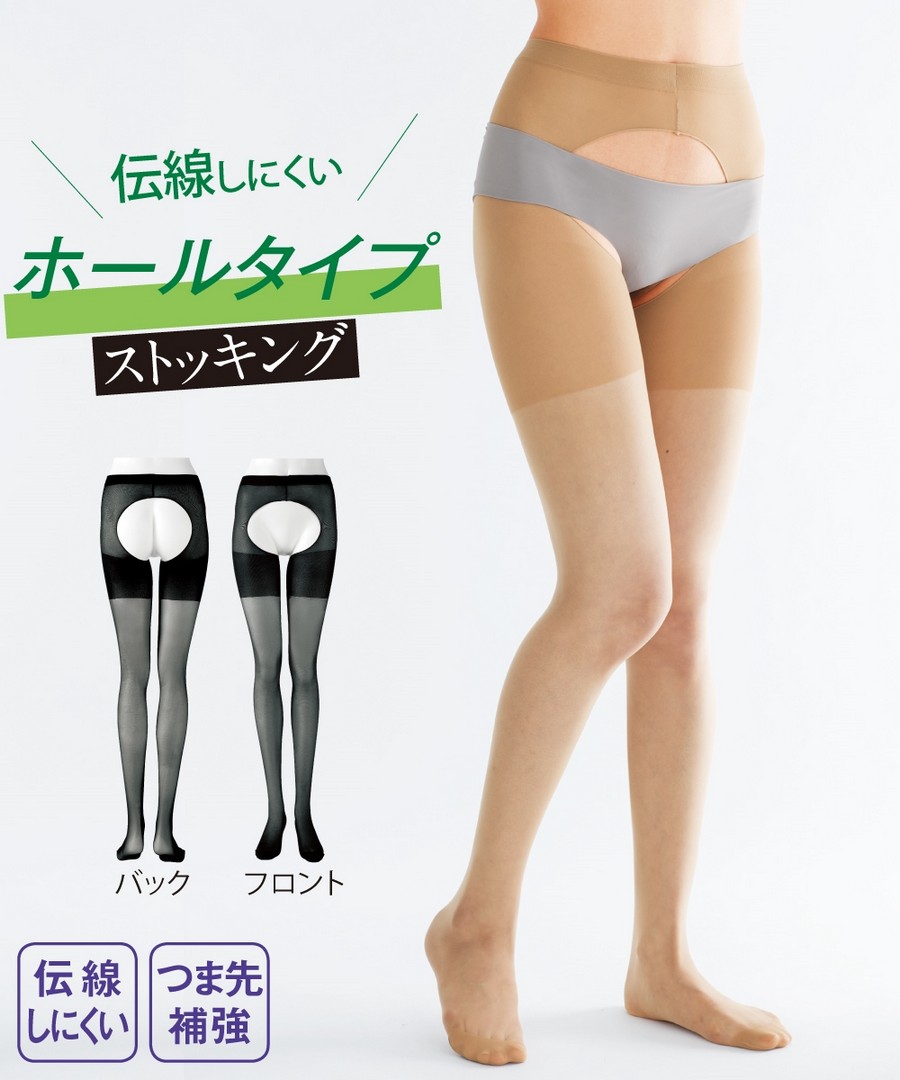 nissen (日本製) 超彈性不易綻線防大腿摩擦挖空款褲襪 (日本女裝大尺碼) NSCII0217W0004 SS23