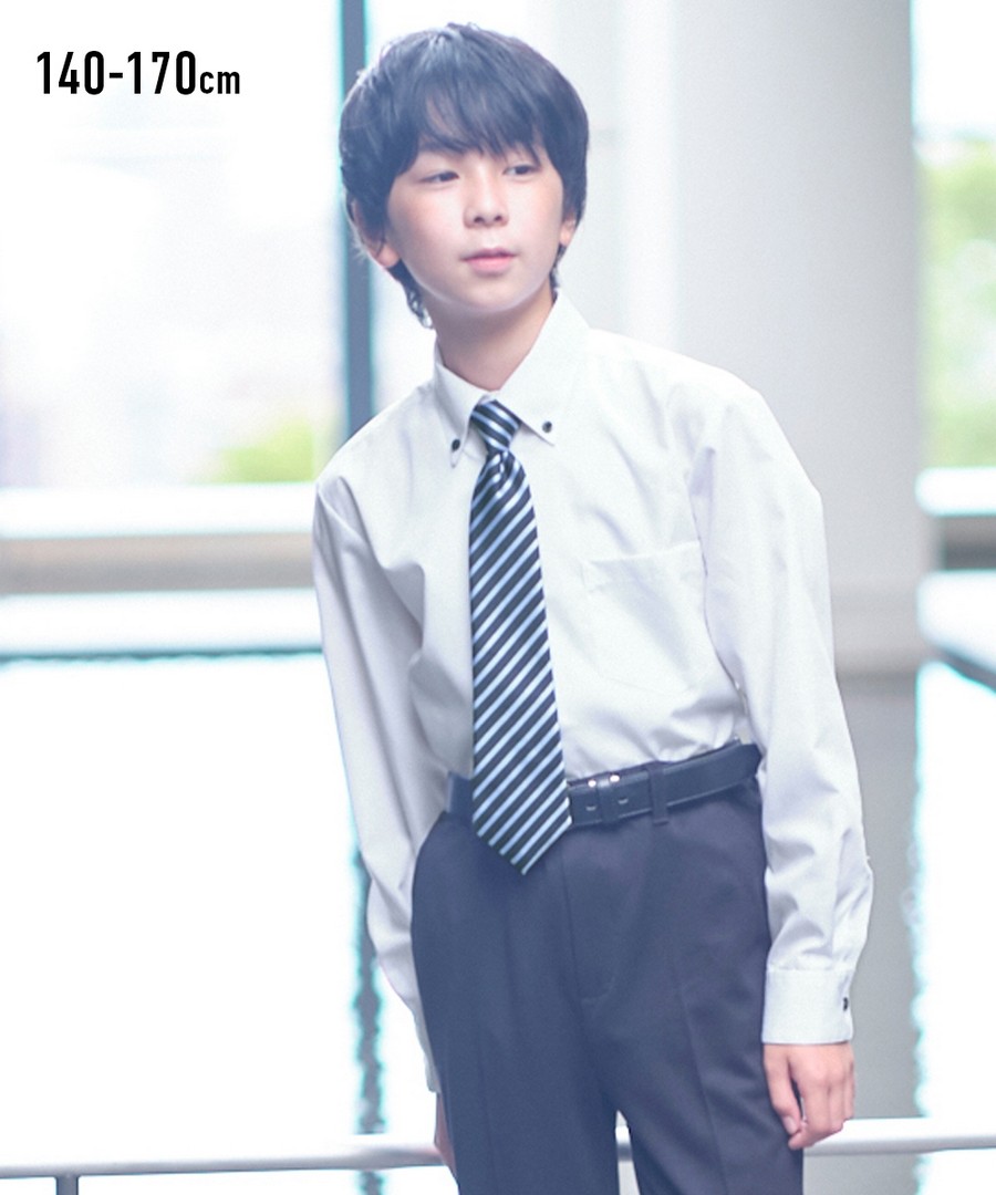Nissen (畢業典禮適穿)附領帶襯衫(男孩,青少年) (日本童裝) NSBNO0517W0001 SS23