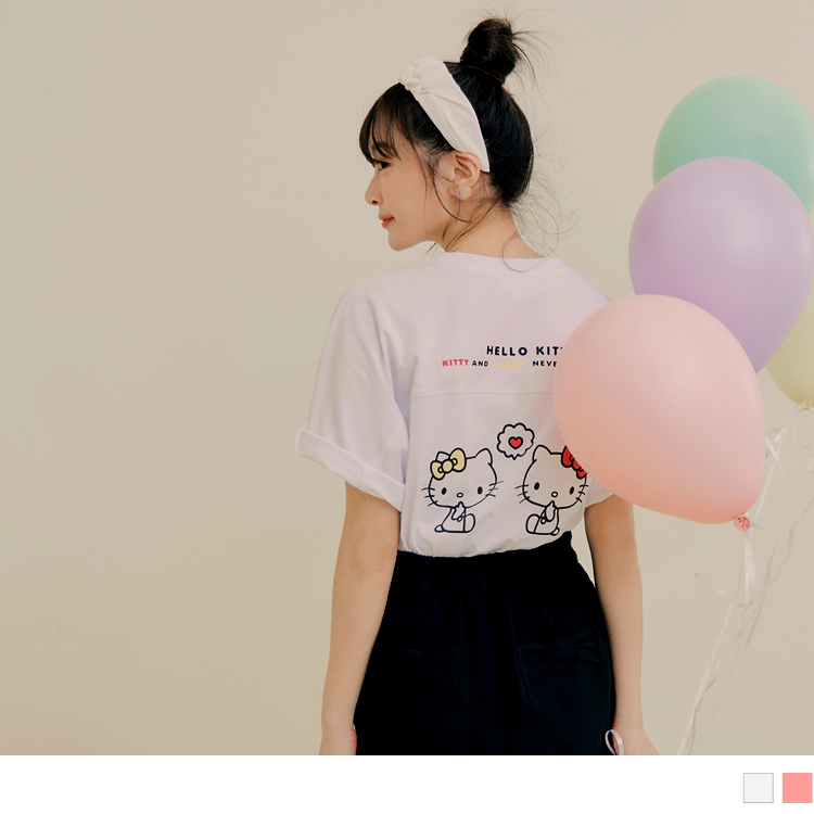 OB KITTY CUTIE LAND．後背印花連袖上衣(代購) OBKB1490 SS23