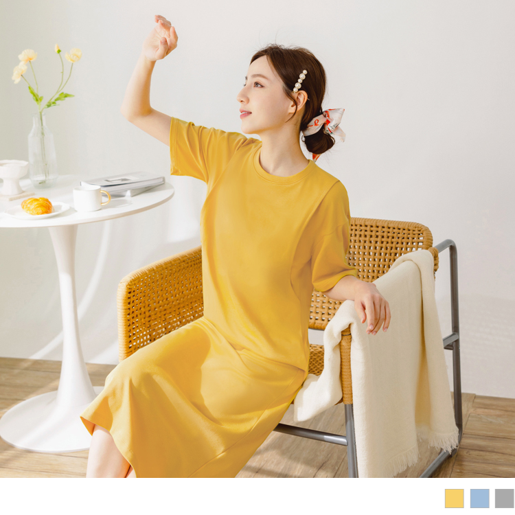 OB 快乾抗菌素色圓領側開式哺乳上衣 OBMA0639 SS23