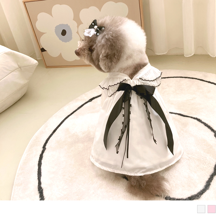 OB 寵物浪漫婚禮禮服紗裙(附髮夾) OBZP0001