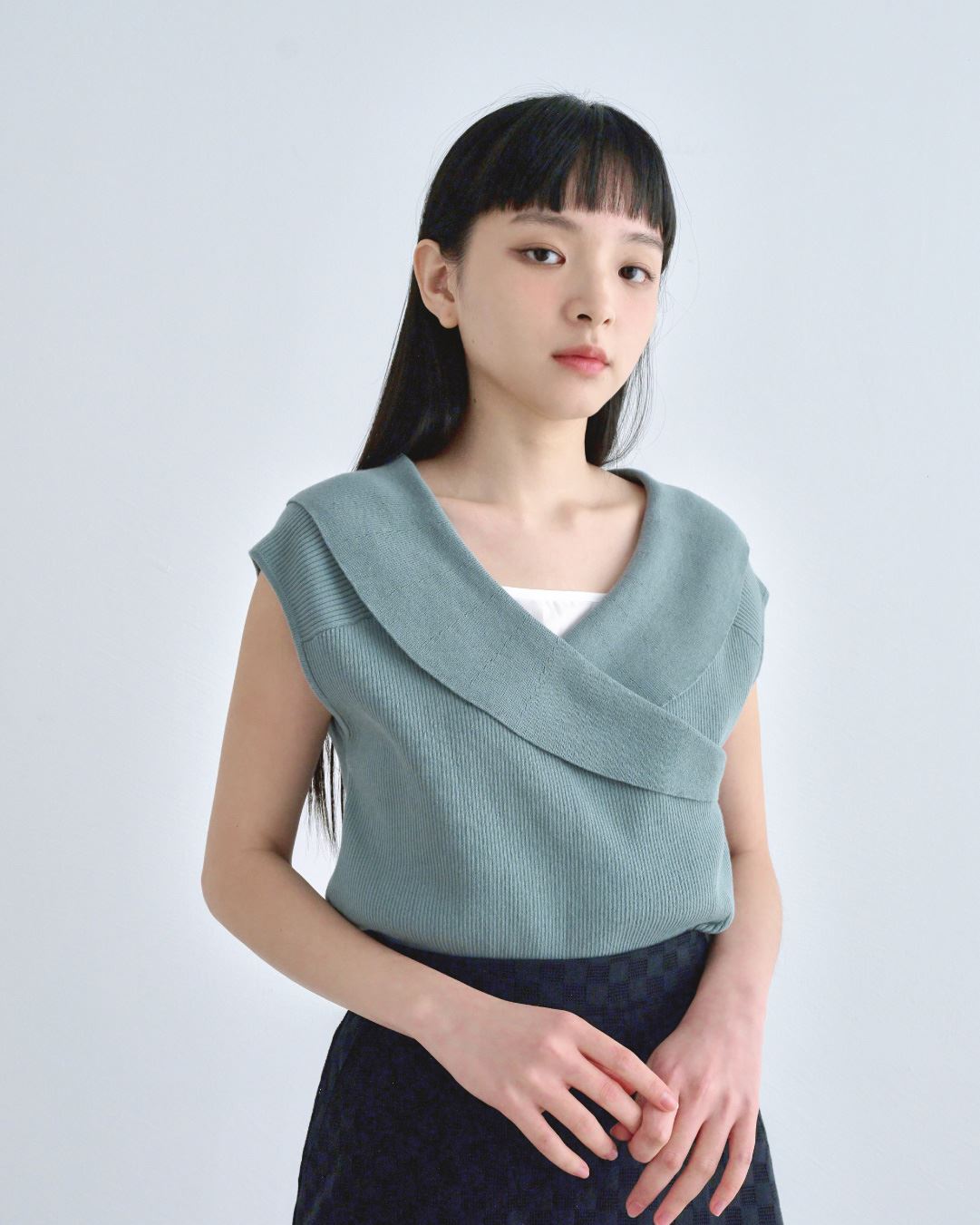 Wrapped Knitted Sweater_0