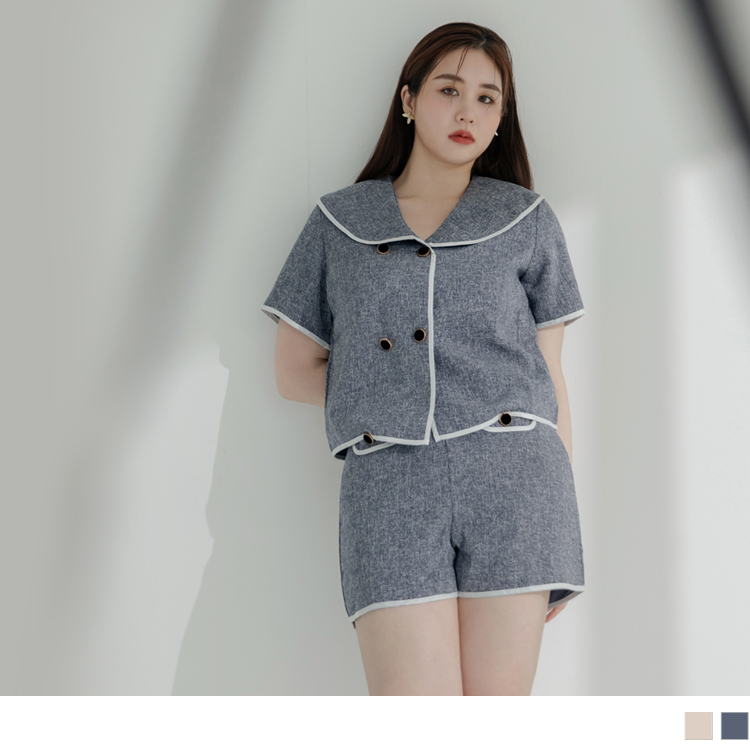 OB 雲朵自訂款-花呢短版小香上衣外套 OBEA3492 SS23