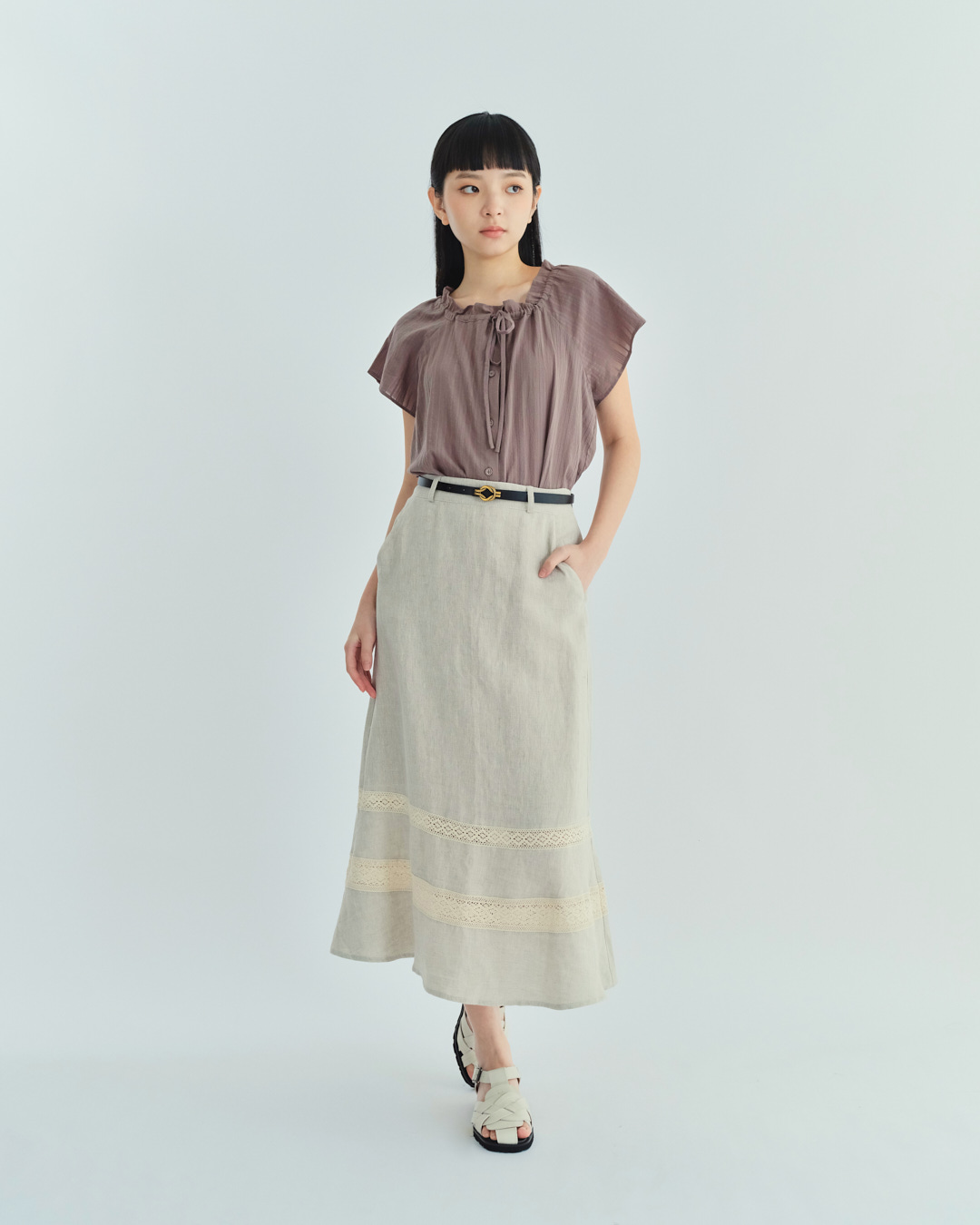 Lace Patched Skirt_1