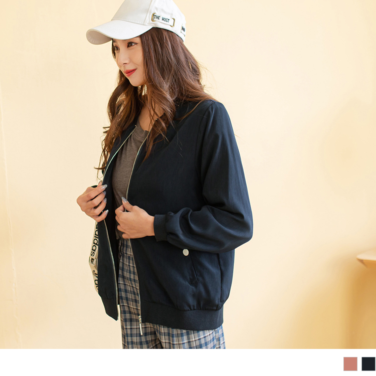 OB 純色抗溫差輕薄長袖上衣外套 OBEA3146 SS23