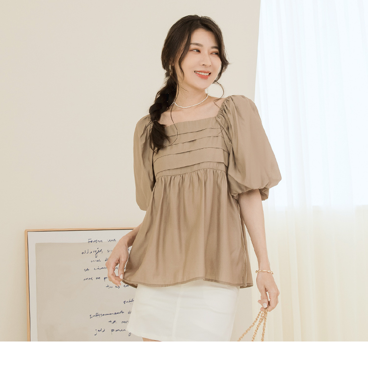 OB 兩面穿拋袖傘襬上衣 OBAB18884 SS23